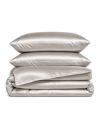 Sateen Duvet Set, folded set on a plain background