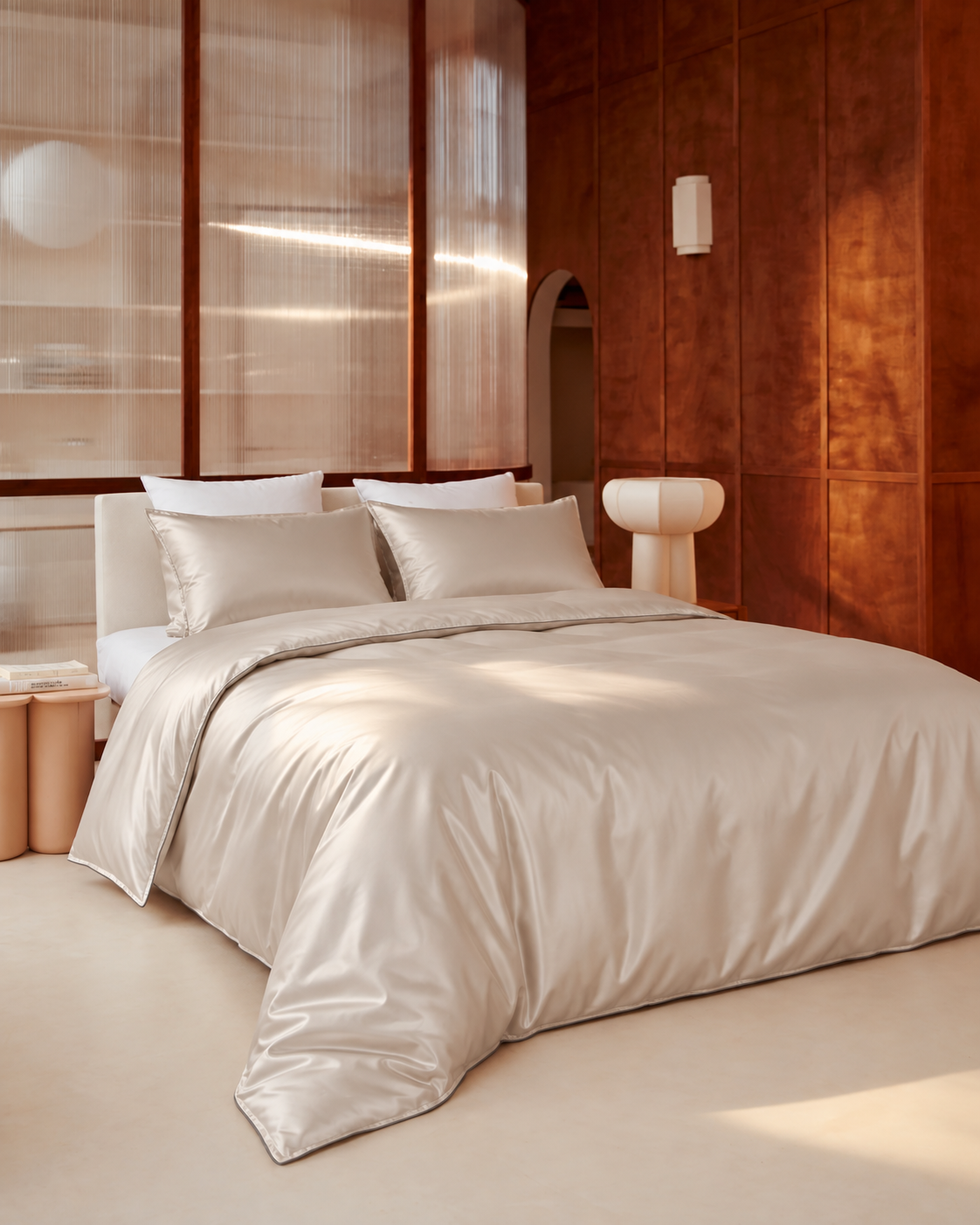 Sateen Duvet Set, styled bedroom