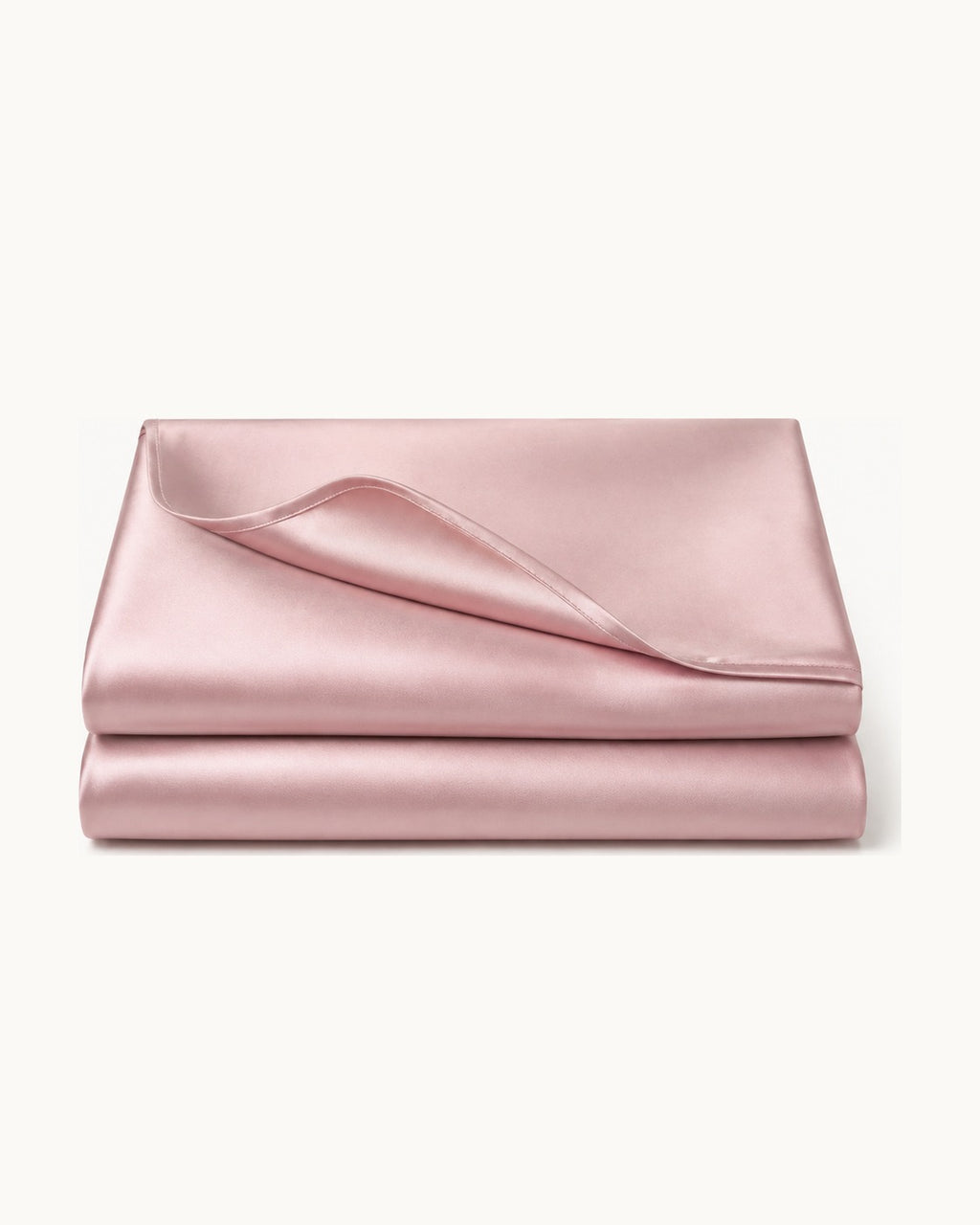Sateen Pillowcases, Set of 2 — folded set on a plain background