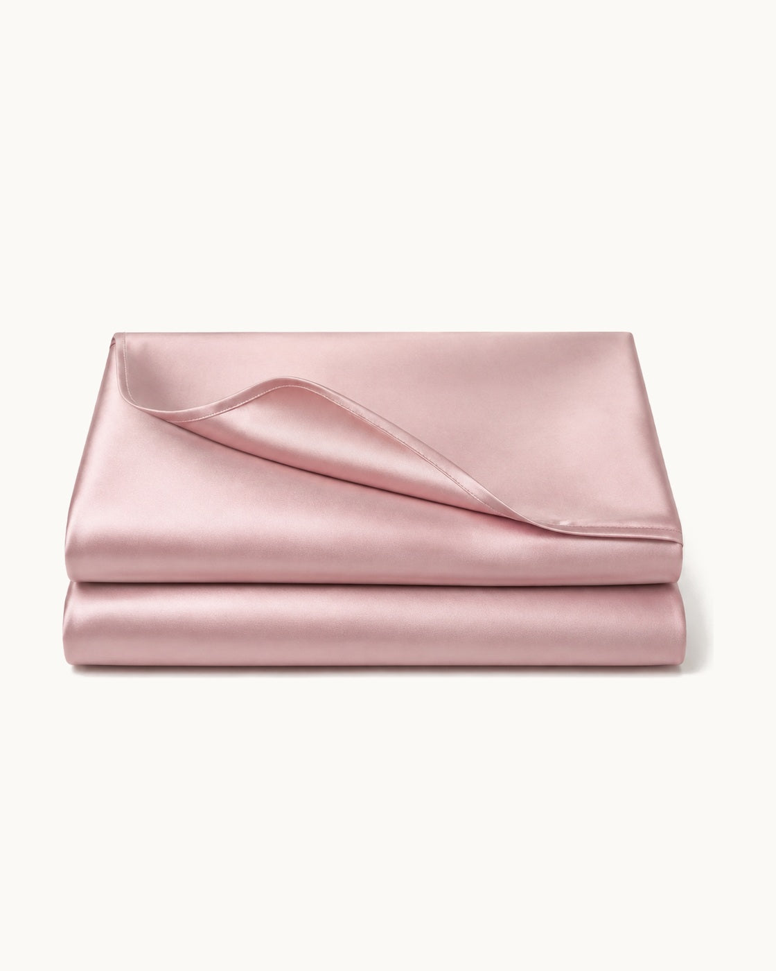 Sateen Pillowcases, Set of 2 — folded set on a plain background