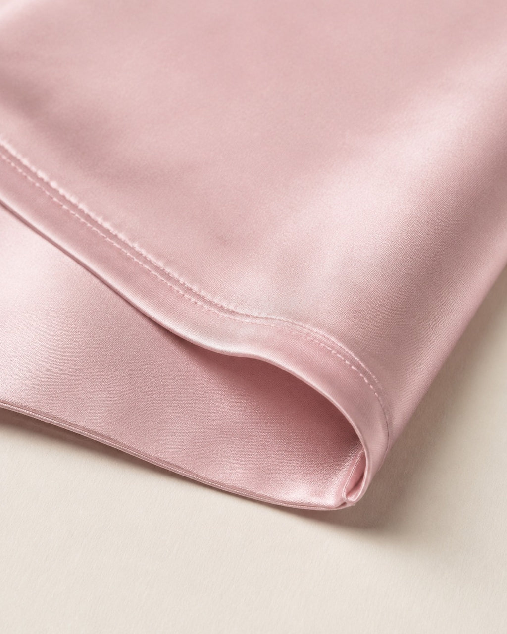 Sateen Pillowcases, Set of 2 — close-up on a fold