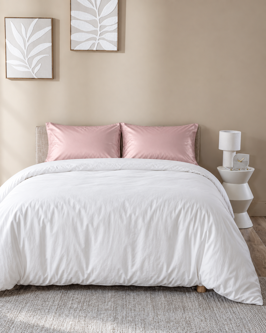 Sateen Pillowcases, Set of 2, styled bedroom