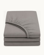 Solid Fitted Sheet — folded set on a plain background