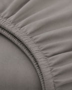 Solid Fitted Sheet — close-up on a fold