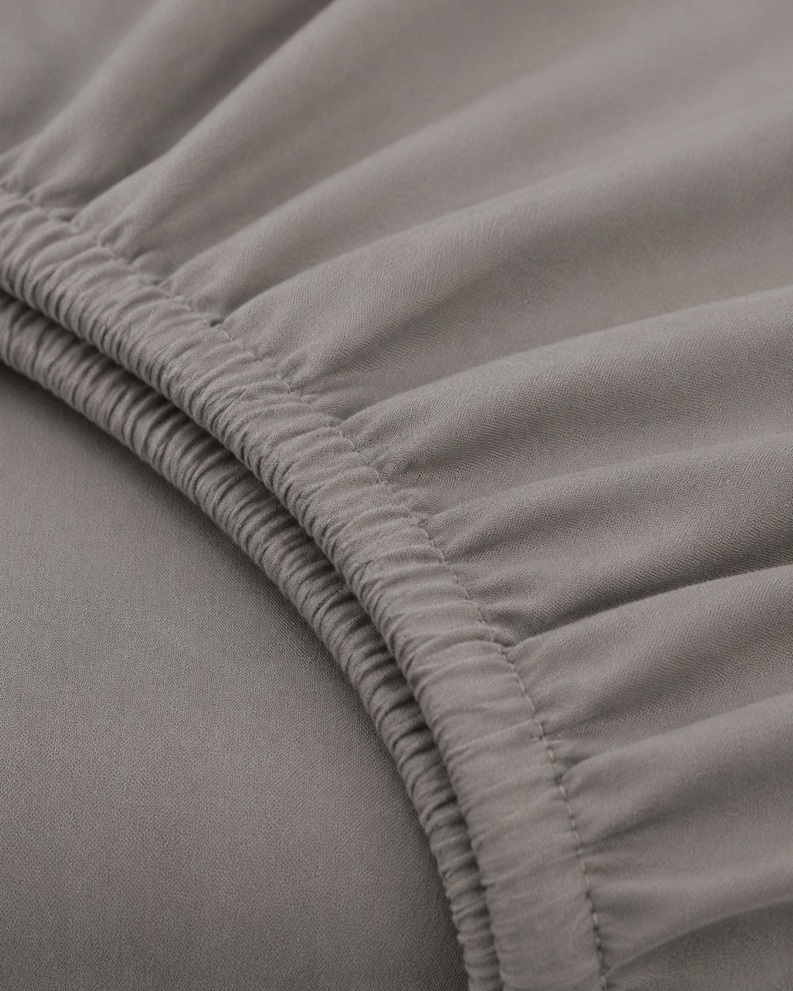 Solid Fitted Sheet — close-up on a fold