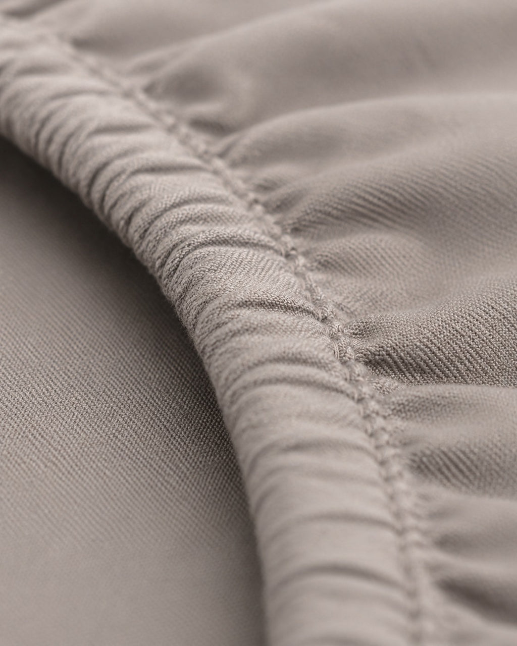 Solid Fitted Sheet — macro of the woven texture
