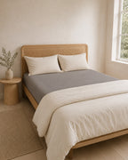 Solid Fitted Sheet — styled bedroom
