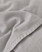 Textured Solid Duvet Set — close-up on a fold