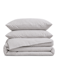 Textured Solid Duvet Set, folded set on a plain background
