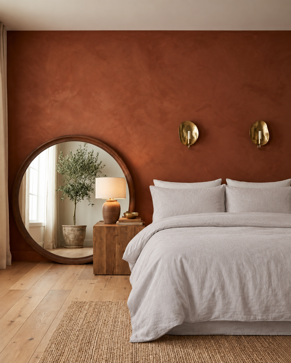 Textured Solid Duvet Set, styled bedroom