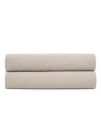 Textured Solid Fitted Sheet, folded on a plain background
