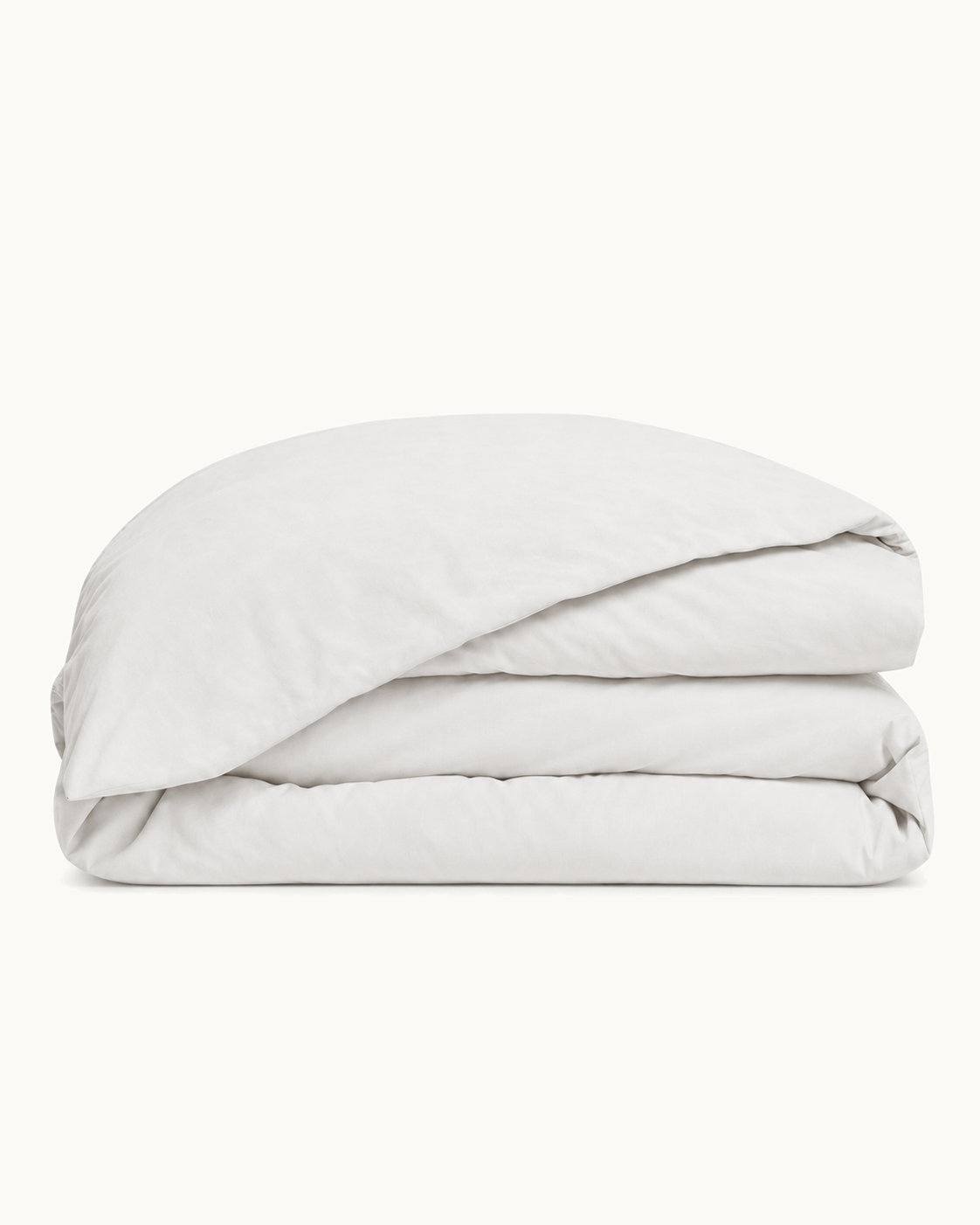 Washed Cotton Duvet Cover, folded on a plain background
