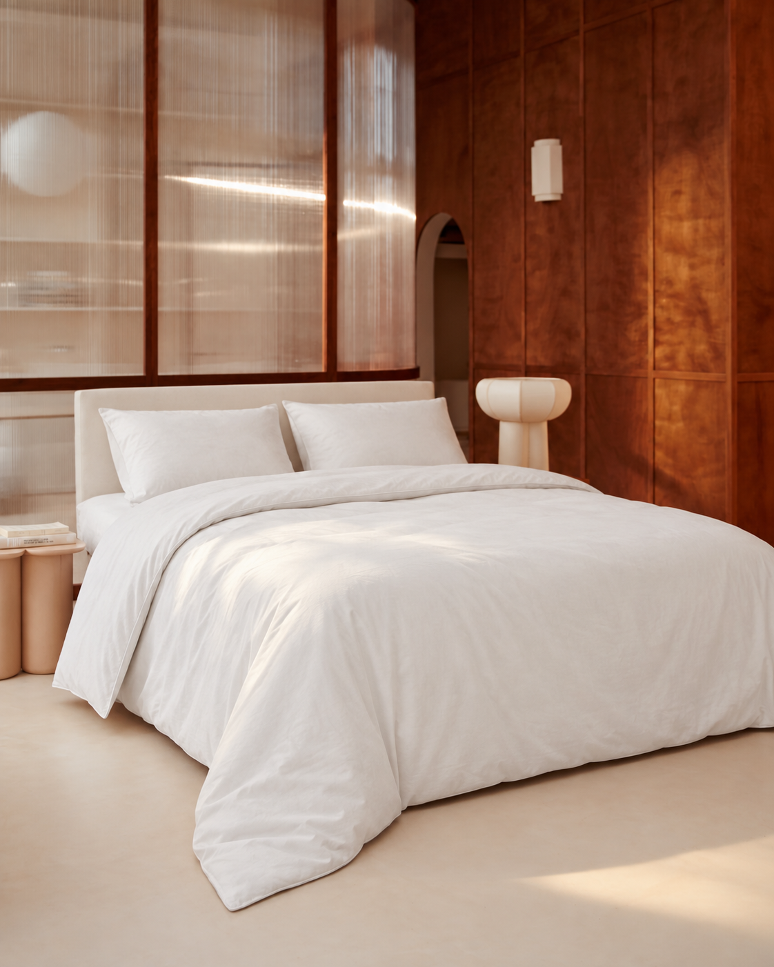 Washed Cotton Duvet Cover, styled bedroom