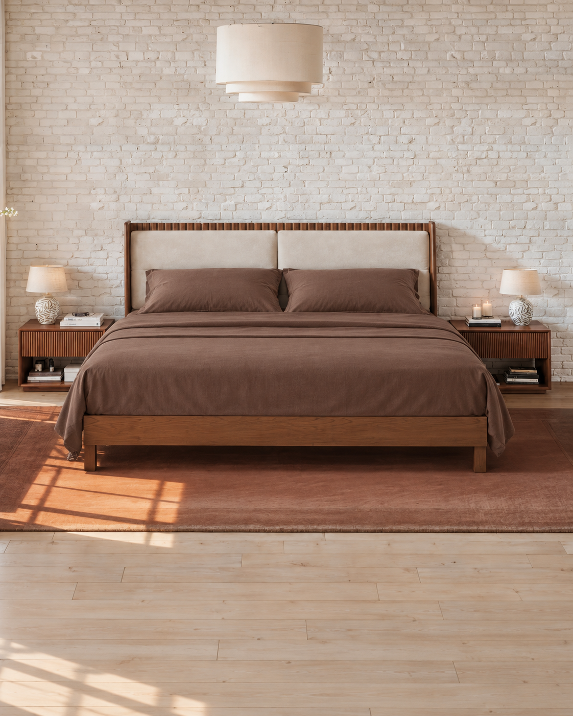 Washed Cotton Sheet Set, styled bedroom