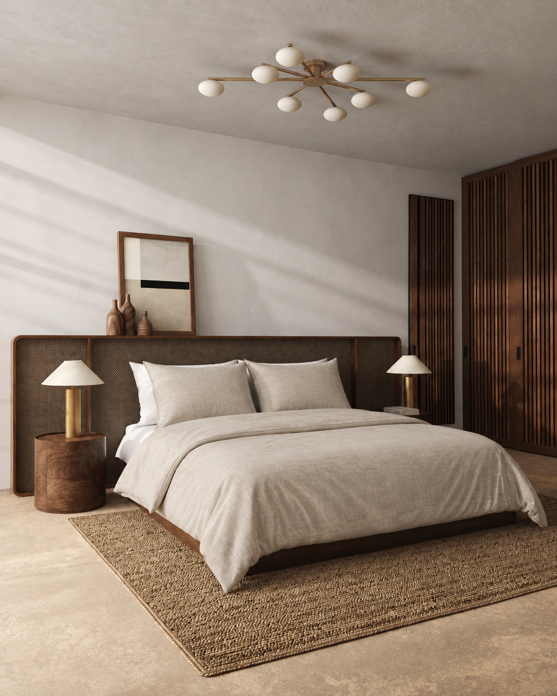Washed Linen Duvet Cover Set, styled bedroom