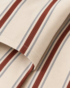 Woven Stripe Duvet Set — close-up on a fold